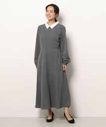 Te chichi | クレリックシャツカラープリントワンピース(ワンピース)