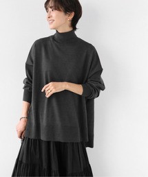 ウォッシャブルウールワイドタートルネック◆