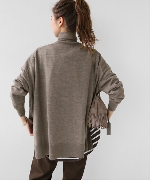JOURNAL STANDARD relume(ジャーナルスタンダード レリューム)の「ウォッシャブルウールワイドタートルネック◆(ニット/セーター・レディース・ブラウン/グレー/レッド・FREE)」の17枚目の写真