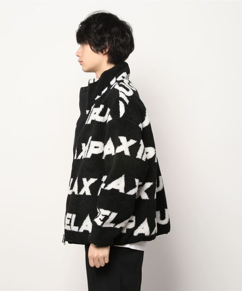 1PIU1UGUALE3  RELAX （ウノピゥウノウグァーレトレ リラックス）の「[1PIU1UGUALE3 RELAX/ウノピゥウノウグァーレトレ リラックス] 総柄 トラックボアジャケット（ブルゾン・メンズ・ブラック・M/L）」の17枚目の写真