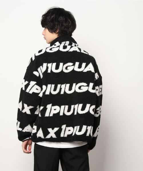 1PIU1UGUALE3  RELAX （ウノピゥウノウグァーレトレ リラックス）の「[1PIU1UGUALE3 RELAX/ウノピゥウノウグァーレトレ リラックス] 総柄 トラックボアジャケット（ブルゾン・メンズ・ブラック・M/L）」の5枚目の写真