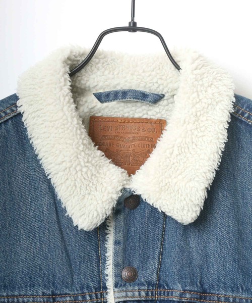 Levi's(リーバイス)の「Levi's/リーバイス TYPE 3 SHERPA TRUCKER/裏ボアフリース デニムジャケット/Gジャン(デニムジャケット・メンズ・ライトインディゴブルー/インディゴブルー・M/L)」の17枚目の写真
