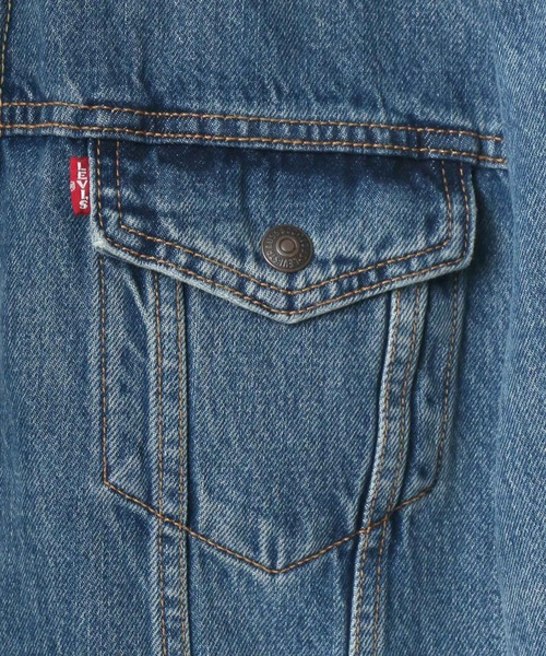 Levi's(リーバイス)の「Levi's/リーバイス TYPE 3 SHERPA TRUCKER/裏ボアフリース デニムジャケット/Gジャン(デニムジャケット・メンズ・ライトインディゴブルー/インディゴブルー・M/L)」の16枚目の写真