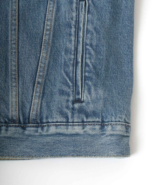 Levi's(リーバイス)の「Levi's/リーバイス TYPE 3 SHERPA TRUCKER/裏ボアフリース デニムジャケット/Gジャン(デニムジャケット・メンズ・ライトインディゴブルー/インディゴブルー・M/L)」の12枚目の写真