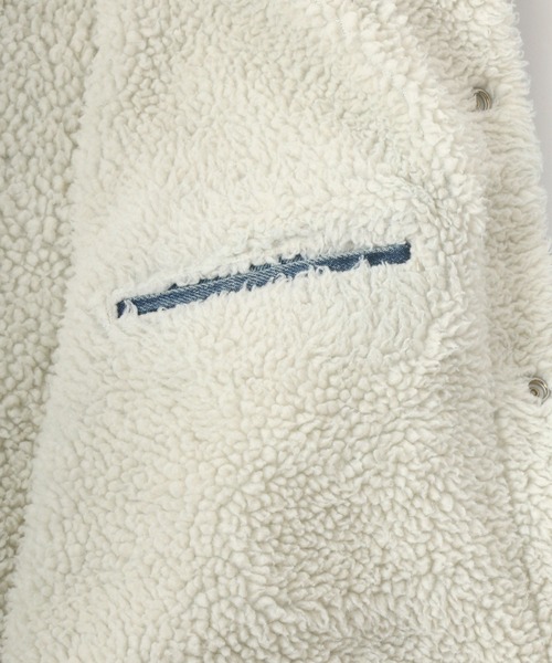 Levi's(リーバイス)の「Levi's/リーバイス TYPE 3 SHERPA TRUCKER/裏ボアフリース デニムジャケット/Gジャン(デニムジャケット・メンズ・ライトインディゴブルー/インディゴブルー・M/L)」の7枚目の写真