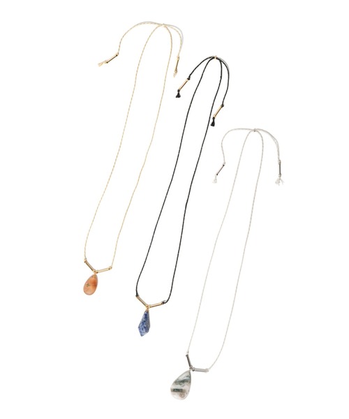 LAYMEE（レイミー）の「Natural stone necklace / ナチュラルストーンネックレス（ネックレス・レディース・ブラウン/グレー/ブルー・FREE）」の6枚目の写真