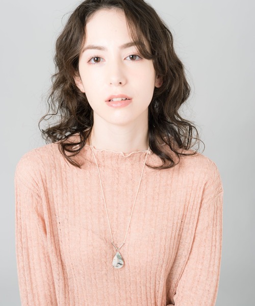 LAYMEE（レイミー）の「Natural stone necklace / ナチュラルストーンネックレス（ネックレス・レディース・ブラウン/グレー/ブルー・FREE）」の10枚目の写真
