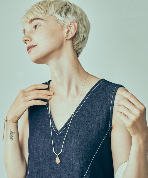 LAYMEE（レイミー）の「Natural stone necklace / ナチュラルストーンネックレス（ネックレス・レディース・ブラウン/グレー/ブルー・FREE）」の12枚目の写真