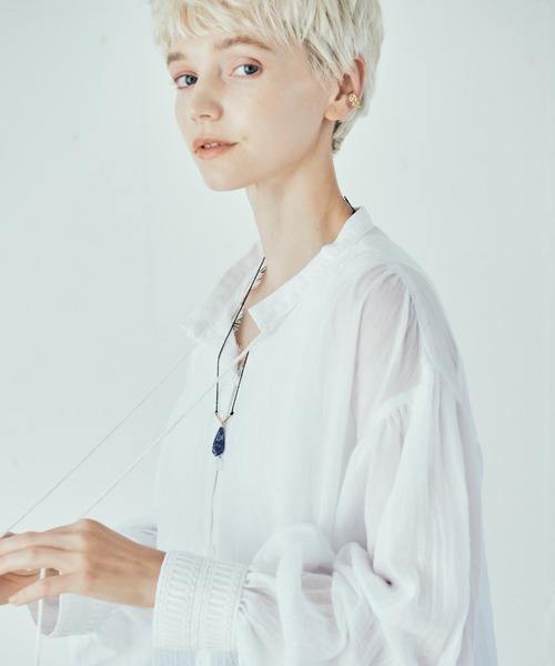 LAYMEE（レイミー）の「Natural stone necklace / ナチュラルストーンネックレス（ネックレス・レディース・ブラウン/グレー/ブルー・FREE）」の15枚目の写真