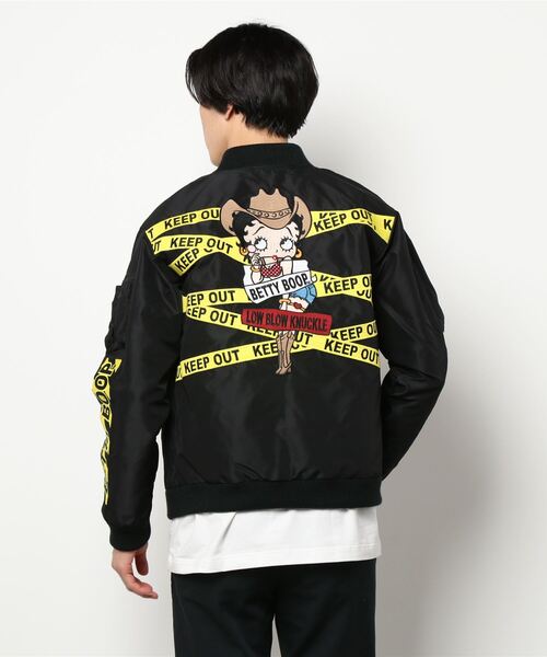 BETTY BOOP（ベティ・ブープ）の「LOWBLOW KNUCKLE / ローブローナックル / BETTY BOOP / BOOP TOKYOリバーシブルスカジャン (M2)（スカジャン・メンズ・ブラック/カーキ・L/XL/XXL/M）」の6枚目の写真