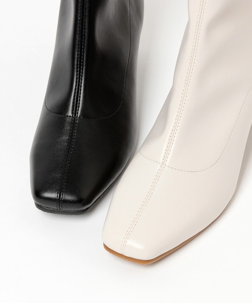 LEPSIM(レプシィム)の「ストレッチZIPブーツ 257635(ブーツ・レディース・ブラック/オフホワイト・MEDIUM/LARGE)」の11枚目の写真