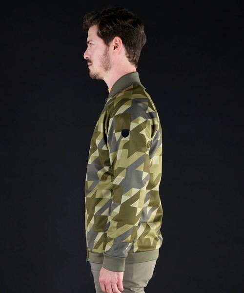Kappa(カッパ)の「Kappa(カッパ)GOLF 【MENS】フリースボンディングジャケット(MA-1・メンズ・ホワイト/オリーブ/ダークネイビー・M/L)」の12枚目の写真