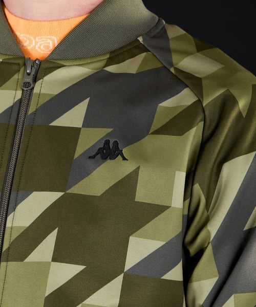 Kappa(カッパ)の「Kappa(カッパ)GOLF 【MENS】フリースボンディングジャケット(MA-1・メンズ・ホワイト/オリーブ/ダークネイビー・M/L)」の14枚目の写真