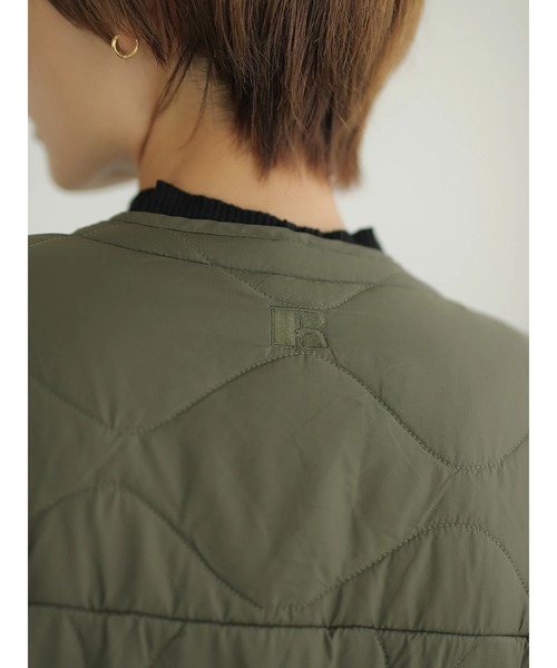 rem closet（レムクローゼット）の「【RUSSELL×rem】キルティングコート（その他アウター・レディース・ブラック/オリーブ・SMALL）」の5枚目の写真