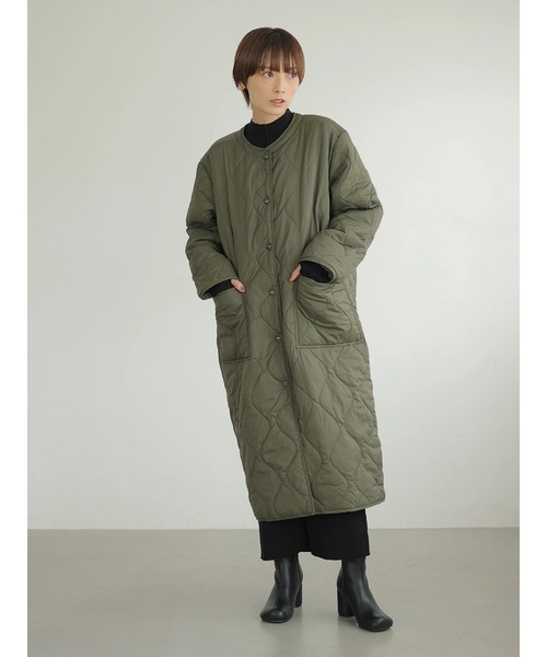 rem closet（レムクローゼット）の「【RUSSELL×rem】キルティングコート（その他アウター・レディース・ブラック/オリーブ・SMALL）」の17枚目の写真