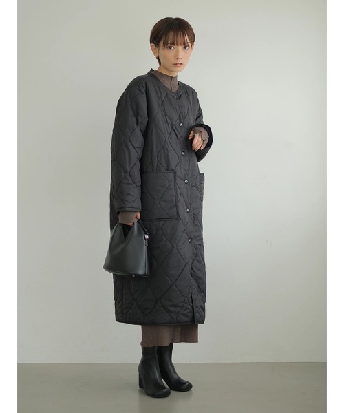 rem closet（レムクローゼット）の「【RUSSELL×rem】キルティングコート（その他アウター・レディース・ブラック/オリーブ・SMALL）」の14枚目の写真