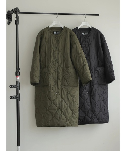 rem closet（レムクローゼット）の「【RUSSELL×rem】キルティングコート（その他アウター・レディース・ブラック/オリーブ・SMALL）」の20枚目の写真