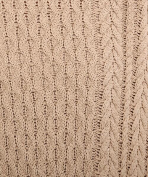 SHOO・LA・RUE（シューラルー）の「◆脇ボタンバルキーケーブルニット（ニット/セーター・レディース・オリーブ/アイボリー/サンドベージュ/ダークネイビー・00）」の10枚目の写真