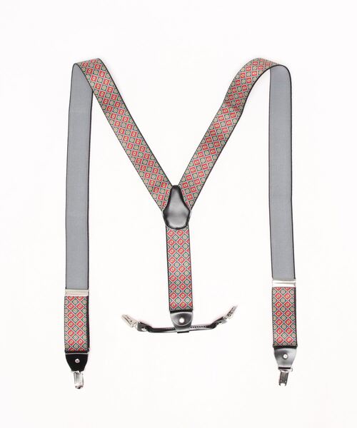 SPINNS（スピンズ）の「総柄 ゴムサスペンダー（サスペンダー・メンズ・ブラック/ネイビー/ブルー/グリーン/ワイン・ONESIZE）」の6枚目の写真
