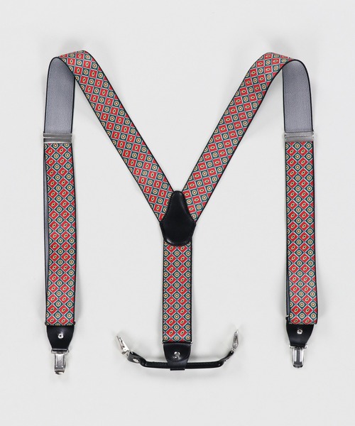 SPINNS（スピンズ）の「総柄 ゴムサスペンダー（サスペンダー・メンズ・ブラック/ネイビー/ブルー/グリーン/ワイン・ONESIZE）」の7枚目の写真