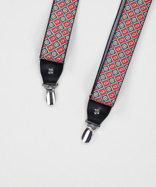 SPINNS（スピンズ）の「総柄 ゴムサスペンダー（サスペンダー・メンズ・ブラック/ネイビー/ブルー/グリーン/ワイン・ONESIZE）」の8枚目の写真