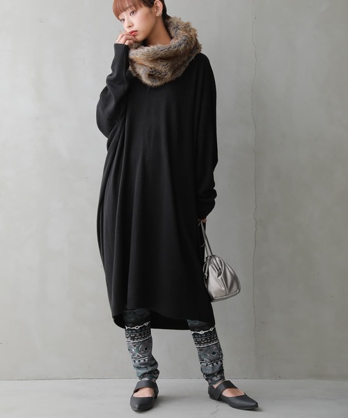 osharewalker（オシャレウォーカー）の「【廃盤】『総柄プリントレギンス』（レギンス/スパッツ・レディース・ブラウン/グレイッシュブルー・1/2）」の16枚目の写真