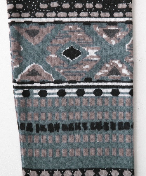 osharewalker（オシャレウォーカー）の「【廃盤】『総柄プリントレギンス』（レギンス/スパッツ・レディース・ブラウン/グレイッシュブルー・1/2）」の3枚目の写真