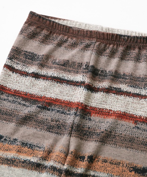 osharewalker（オシャレウォーカー）の「【廃盤】『総柄プリントレギンス』（レギンス/スパッツ・レディース・ブラウン/グレイッシュブルー・1/2）」の8枚目の写真