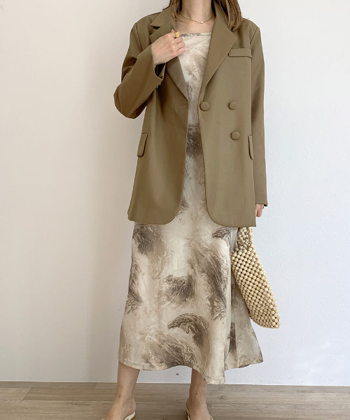 ISOOK（アイスー）の「Design color jacket / デザインカラージャケット（テーラードジャケット・レディース・ブラック/モカ/ミント・FREE）」の9枚目の写真