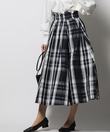 INTERPLANET | タフタチェックギャザースカート(スカート)