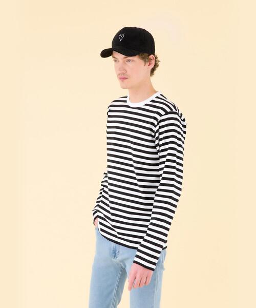 J008 TS ボーダーTシャツ（Tシャツ/カットソー）｜agnes b