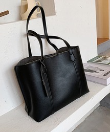 【OKUOKU 0909】レザータッチ 軽量A4ショルダー トートバッグ/oku-bag10-33
