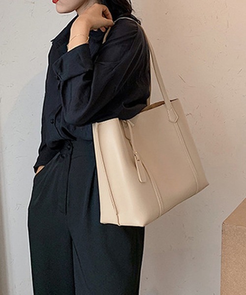 Burner(バーナー)の「【OKUOKU 0909】レザータッチ 軽量A4ショルダー トートバッグ/oku-bag10-33(トートバッグ・レディース・その他2/その他1/その他4/その他3・FREE)」の4枚目の写真