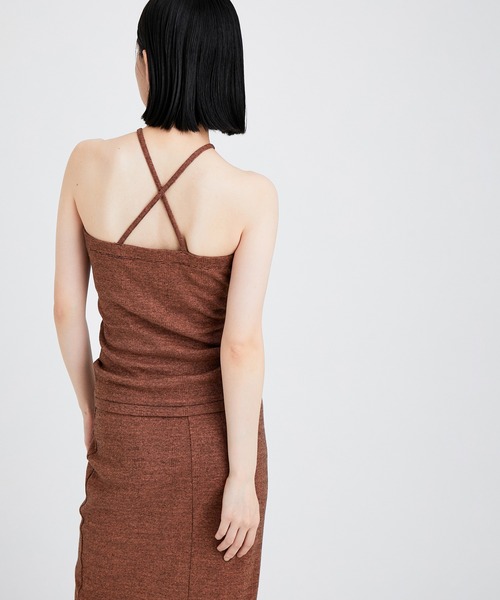 MILLER（ミラー）の「【Miller for ADAM ET ROPE'】別注Cup付Camisole（キャミソール・レディース・ブラック/グリーン/オレンジ・FREE）」の3枚目の写真