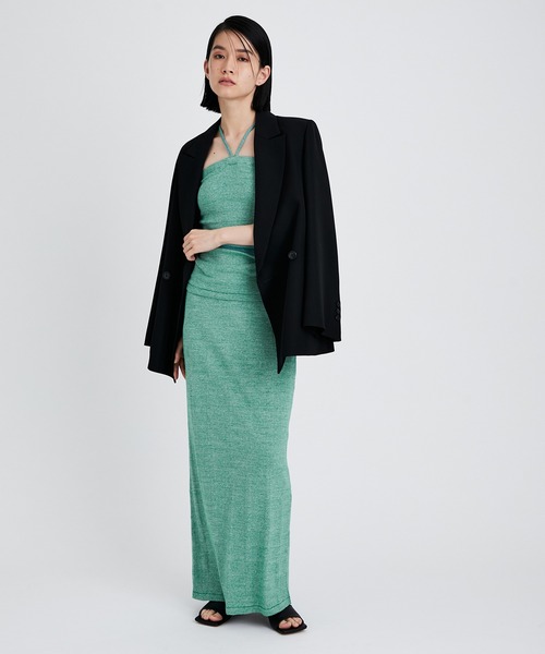 MILLER（ミラー）の「【Miller for ADAM ET ROPE'】別注Cup付Camisole（キャミソール・レディース・ブラック/グリーン/オレンジ・FREE）」の11枚目の写真