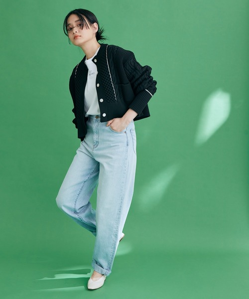 ADAM ET ROPE'（アダムエロペ）の「レザーナロースクエアフラットシューズ（パンプス・レディース・キナリ/ブラック・23.0cm/24.5cm/24.0cm/23.5cm）」の3枚目の写真