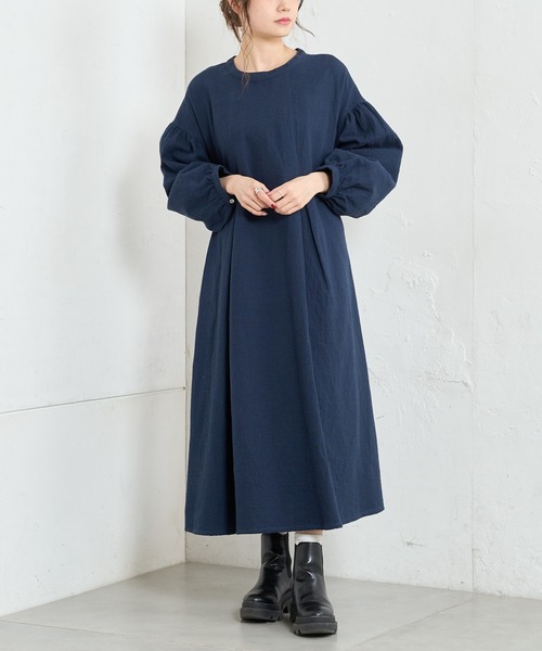 PUAL CE CIN（ピュアルセシン）の「【Du noir】綿麻ダブルガーゼ2WAY