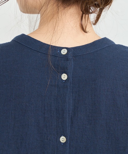 PUAL CE CIN（ピュアルセシン）の「【Du noir】綿麻ダブルガーゼ2WAYワンピース（ワンピース・レディース・ブラック/ネイビー・FREE）」の13枚目の写真