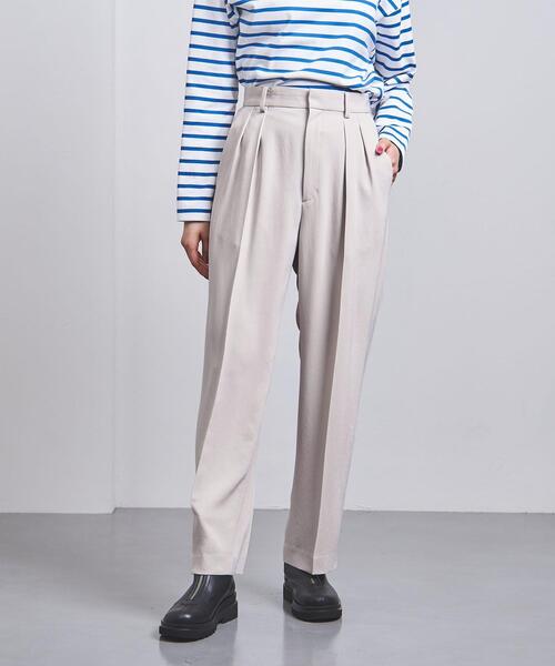 UNITED ARROWS（ユナイテッドアローズ）の「＜UNITED ARROWS＞TA ツイル タック テーパードパンツ W（その他パンツ・レディース・ライトブルー/ブラック/ナチュラル・40/38/36/34）」の11枚目の写真