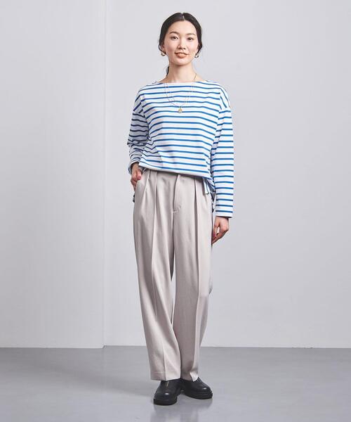 UNITED ARROWS（ユナイテッドアローズ）の「＜UNITED ARROWS＞TA ツイル タック テーパードパンツ W（その他パンツ・レディース・ライトブルー/ブラック/ナチュラル・40/38/36/34）」の12枚目の写真