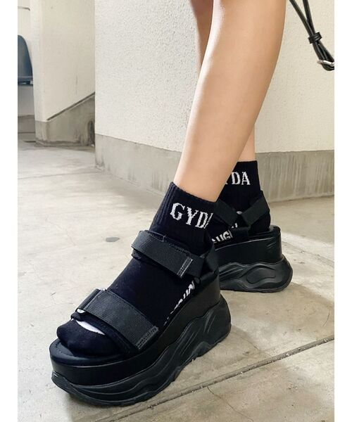 GYDA（ジェイダ）の「GYDA ソックス(靴下)（ソックス/靴下・レディース・オフホワイト/ブラック・FREE）」の15枚目の写真