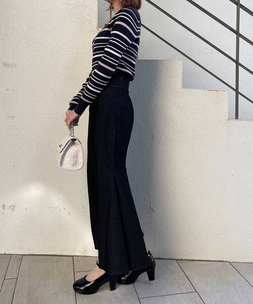 MAJESTIC LEGON（マジェスティックレゴン）の「Ladyプリーツマーメイドスカート（スカート・レディース・ブラック/ネイビー・SMALL/MEDIUM）」の6枚目の写真