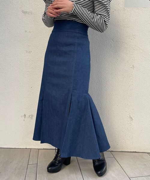 MAJESTIC LEGON（マジェスティックレゴン）の「Ladyプリーツマーメイドスカート（スカート・レディース・ブラック/ネイビー・SMALL/MEDIUM）」の11枚目の写真