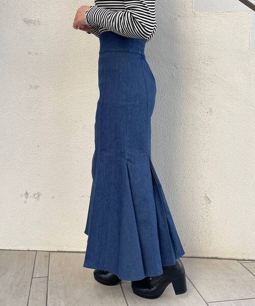 MAJESTIC LEGON（マジェスティックレゴン）の「Ladyプリーツマーメイドスカート（スカート・レディース・ブラック/ネイビー・SMALL/MEDIUM）」の12枚目の写真