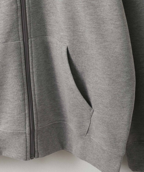 FILA（フィラ）の「【FILA】 裏毛フルジップパーカー（パーカー・レディース・ホワイト/杢グレー/グレイッシュベージュ/ブラック/ネイビー・MEDIUM/X-LARGE/LARGE）」の9枚目の写真