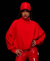 adidas ×IVY PARK スウェットトップス レッド Lサイズ adidas X IVY PARK WOMEN'S TURTLENECK SWEATER, RED, XS at