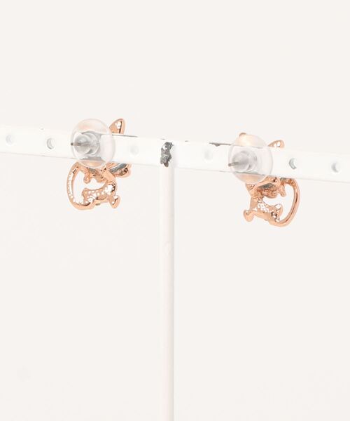 ma chere Cosette?(マシェールコゼット)の「ネコプチビジューピアス(ピアス(両耳用)・レディース・ブルー・FREE)」の2枚目の写真