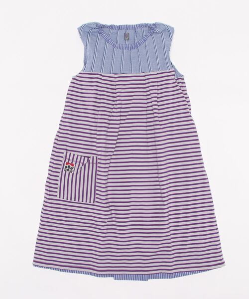 なブランドデザイナーのリバーシブルワンピース ボーダー つぼみ柄プリント ワンピース Zuppa Zuppa Zucca なブランドデザイナーのリバーシブルワンピース ボーダー つぼみ柄プリント ワンピース Zuppa Zuppa Zucca