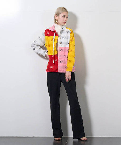 CITYSHOP（シティーショップ）の「FLARED パンツ（その他パンツ・レディース・ネイビー/ブラック・36/34/38）」の4枚目の写真