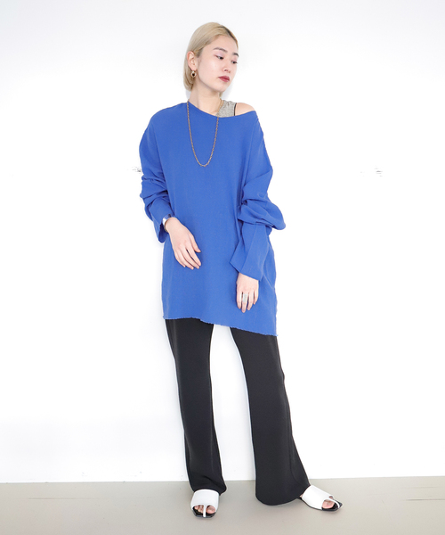 CITYSHOP（シティーショップ）の「FLARED パンツ（その他パンツ・レディース・ネイビー/ブラック・36/34/38）」の6枚目の写真